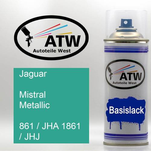 Jaguar, Mistral Metallic, 861 / JHA 1861 / JHJ: 400ml Sprühdose, von ATW Autoteile West.